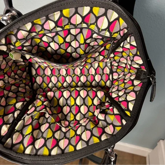 Vera Bradley Black Quilted Handbag - Picture 3 of 4